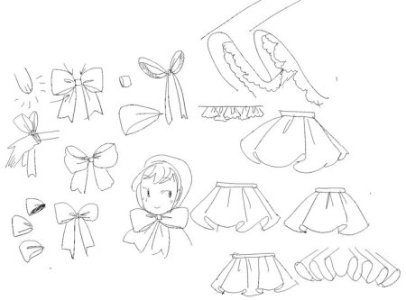 Жабо референс для рисования