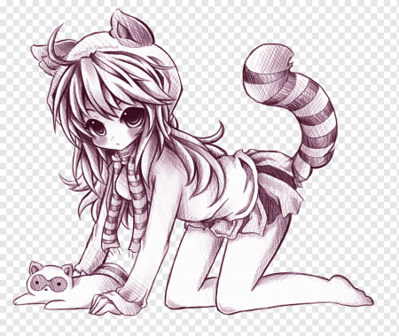 Срисовки для девочек животные