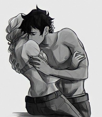 Арт парень с девушкой страсть