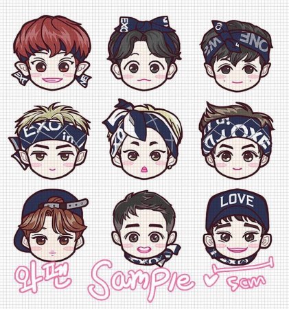 Стикеры EXO