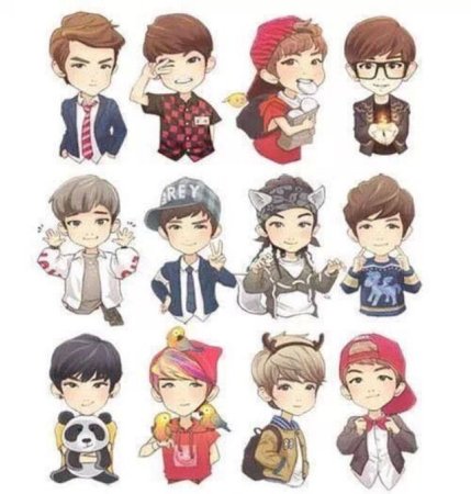 EXO участники Чиби