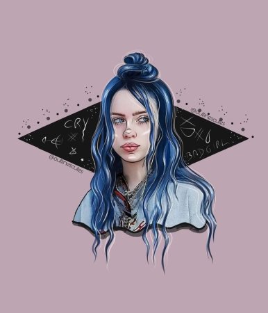 Билли Айлиш рисунок