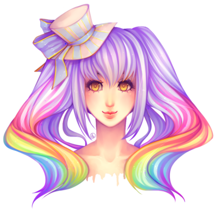 Аниме с разноцветными волосами