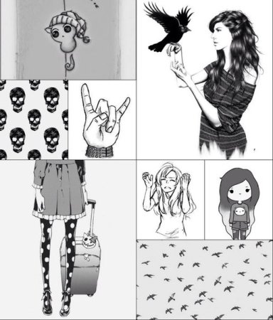 Личный дневник черно белые