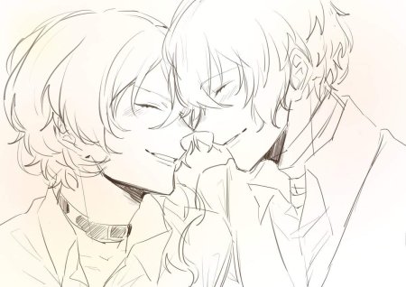 Раскраски аниме Великий из бродячих псов Дазай