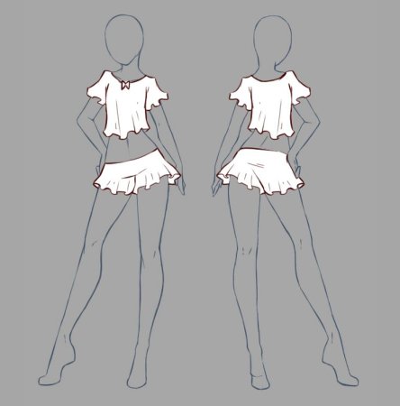 Одежда для рисования девушек