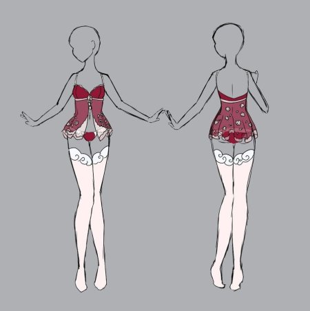 Аниме манекены в одежде