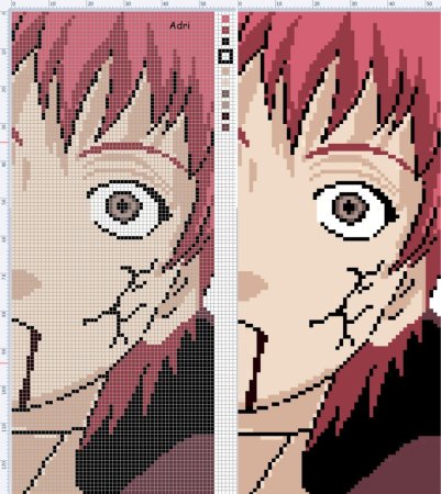 Вышивание крестиком аниме Наруто