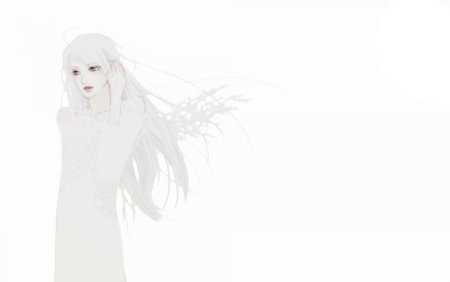 Арты девушка в белом