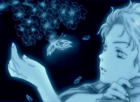 Аниме мальчик призрак