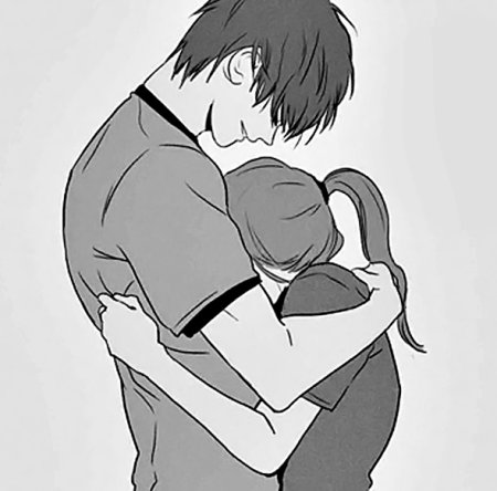 Аниме объятия с разбега