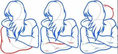 Позы для рисования 3 человек которые обнимаются