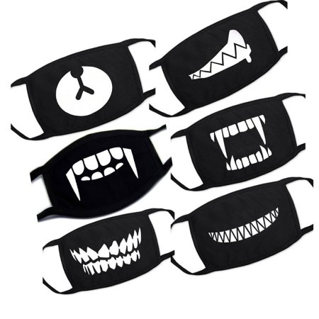 Рот наклейка на маску