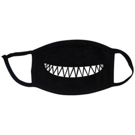 Маска с зубами черная
