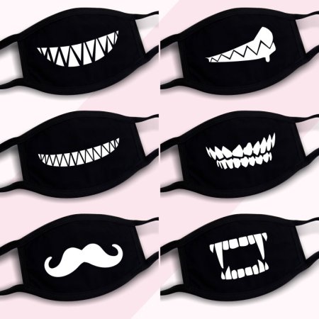 Маски с рисунком для рта
