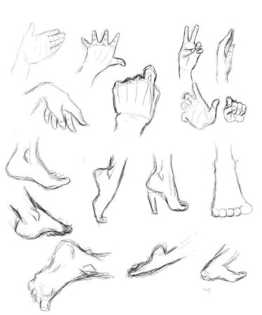 Рисовка рук