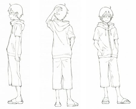 Аниме парни в полный рост