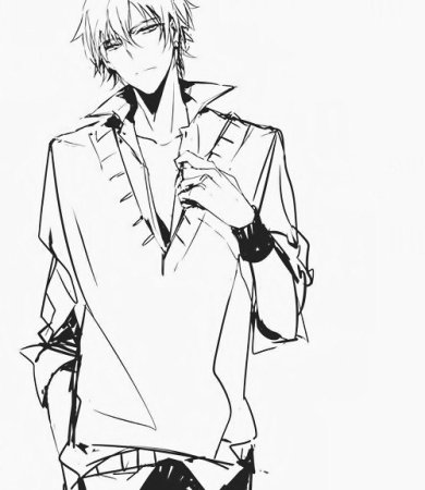 Аниме парни в полный рост