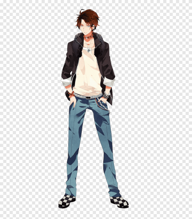 Аниме парни в полный рост