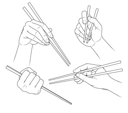 Руки китайские палочки референсы