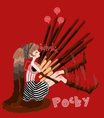 Японская игра с палочками покки