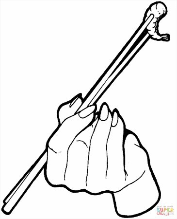 Палочка раскраска