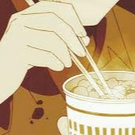 Аниме ест лапшу