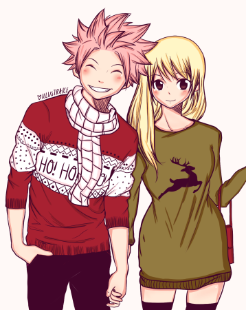 Рисовать аниме хвост феи Люси и Нацу