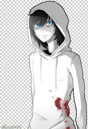 Раскраска крипипаста Джефф убийца