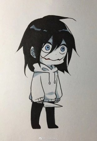 Аниме крипипаста Джефф убийца срисовка