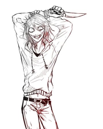 Крипипаста Джефф убийца для срисовки