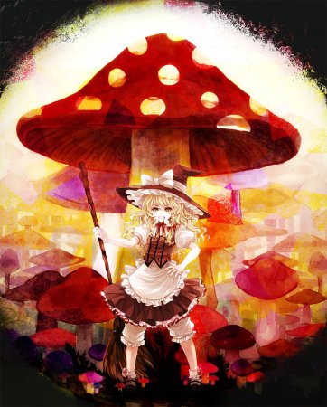 Touhou Marisa грибы