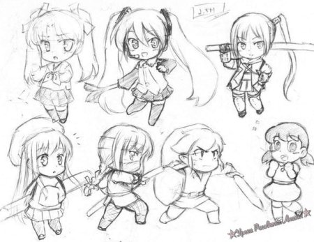 Чиби стиль рисования