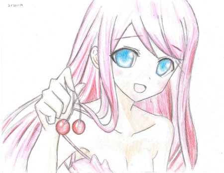 Аниме скетч на компьютере