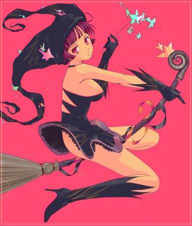 Ведьмочка на метле аниме