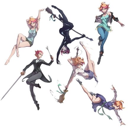 Аниме Академия ведьмочек референс