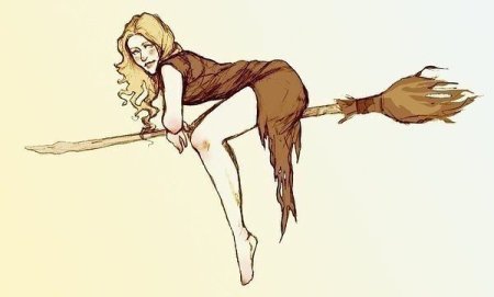 Женщина с метлой Мем