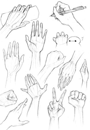 Картинки для срисовки руки