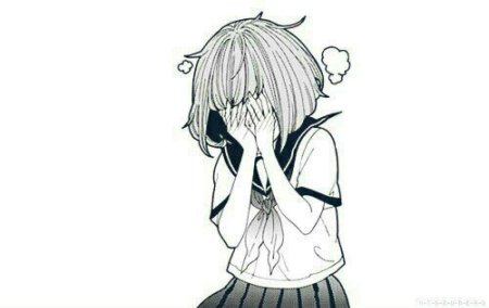 Аниме девушка смущается