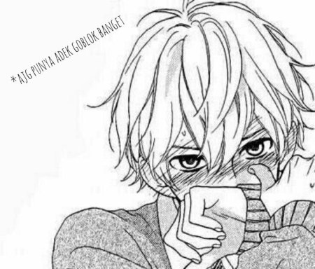 Парень смущается Манга