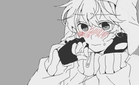 Аниме кун смущается