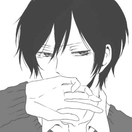 Аниме парень смущается