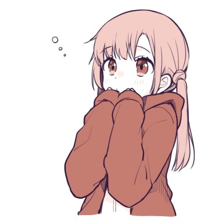 Аниме тян смущается