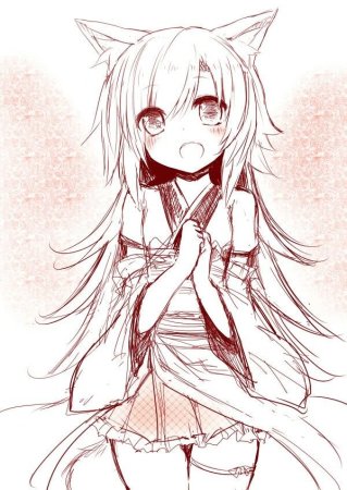 Неко карандашом