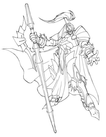 Рыцарь арт карандашом