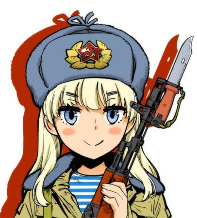 Шапка ушанка аниме