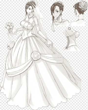 Свадебные платья аниме референс
