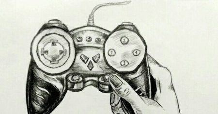 Геймпад карандашом