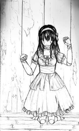 Аниме куклы карандашом