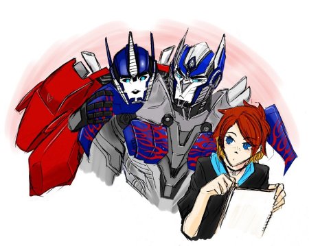 Трансформеры Прайм Оптимус Прайм человек